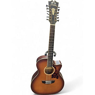 Used D'Angelico Premier Fulton Caramel Burst 12 String Acoustic Electric Guitar