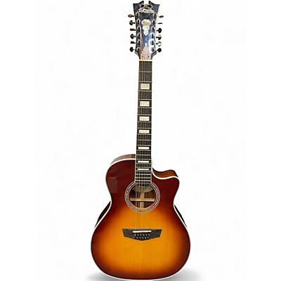 Used D'Angelico Premier Fulton Mahogany Burst 12 String Acoustic Guitar