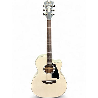 Used D'Angelico Premier Gramercy Alpine White Acoustic Electric Guitar