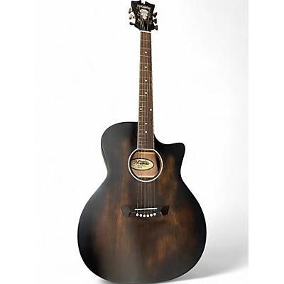 Used D'Angelico Premier Gramercy CS Acoustic-Electric Guita Trans Black Acoustic Guitar