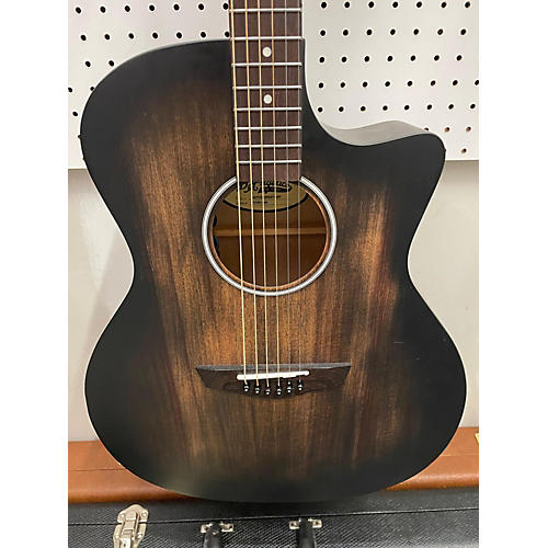 D'Angelico Used D'Angelico Premier Gramercy CS Aged Trans Black Acoustic Electric Guitar Aged Trans Black