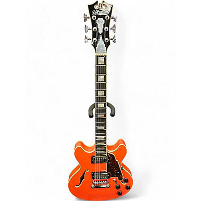 D'Angelico Used D'Angelico Premier Mini DC Orange Hollow Body Electric Guitar