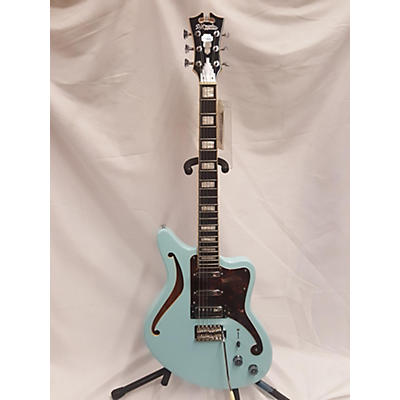 D'Angelico Used D'Angelico Premier Series BEDFORD SH Ice Blue Metallic Hollow Body Electric Guitar