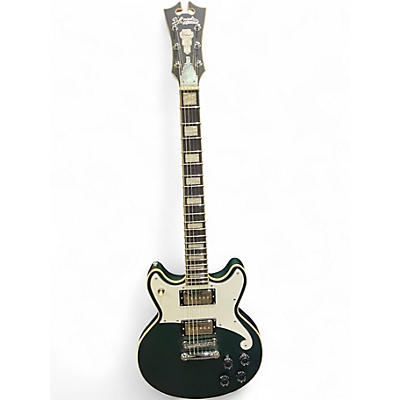 Used D'Angelico Premier Series BRIGHTON Green Solid Body Electric Guitar