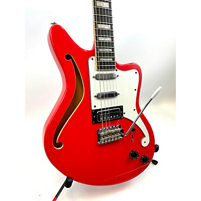 D'Angelico Used D'Angelico Premier Series Bedford SH Fiesta Red Hollow Body Electric Guitar