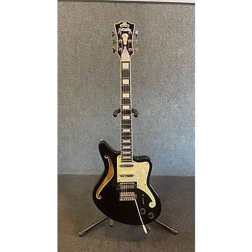 D'Angelico Used D'Angelico Premier Series Bedford SH Limited-Edition Black Flake Hollow Body Electric Guitar Black Flake