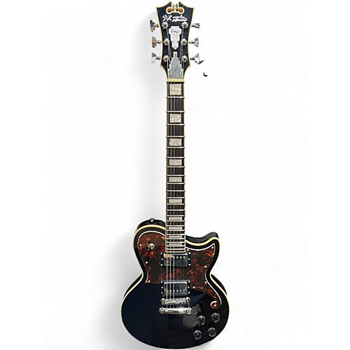 Used D'Angelico Premier Series Black Solid Body Electric Guitar Black