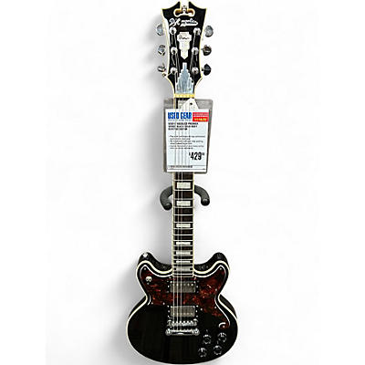Used D'Angelico Premier Series Black Solid Body Electric Guitar