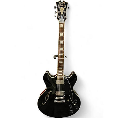 Used D'Angelico Premier Series Black Solid Body Electric Guitar