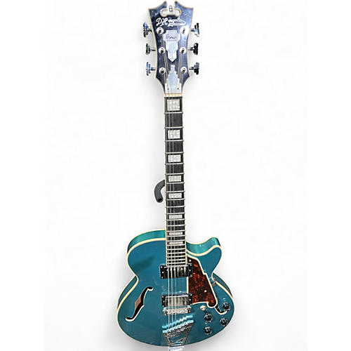 Used D'Angelico Premier Series Blue Solid Body Electric Guitar Blue