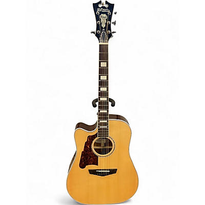 Used D'Angelico Premier Series D500 LEFT HANDED Natural Acoustic Electric Guitar