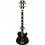 Used D'Angelico Premier Series DAPBASSBKCSPO Hollow body Black Acoustic Bass Guitar Black