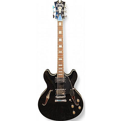 Used D'Angelico Premier Series DAPDCSBKCSCB Black Hollow Body Electric Guitar