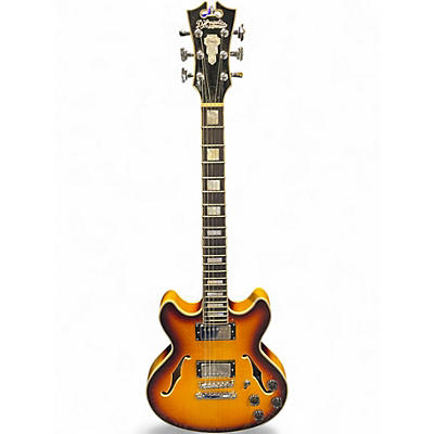 Used D'Angelico Premier Series DC 2 Color Sunburst Hollow Body Electric Guitar