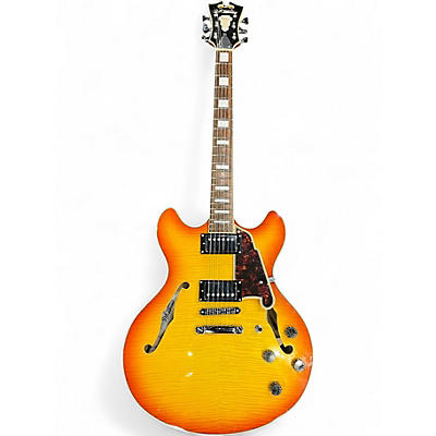 Used D'Angelico Premier Series DC 2 Color Sunburst Hollow Body Electric Guitar