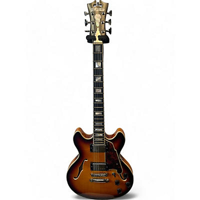 D'Angelico Used D'Angelico Premier Series DC 3 Color Sunburst Hollow Body Electric Guitar