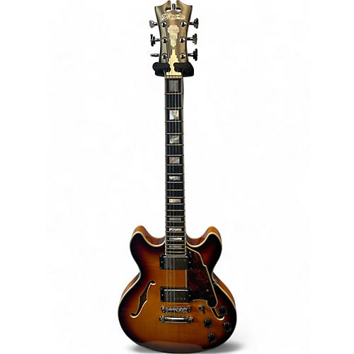 D'Angelico Used D'Angelico Premier Series DC 3 Color Sunburst Hollow Body Electric Guitar 3 Color Sunburst