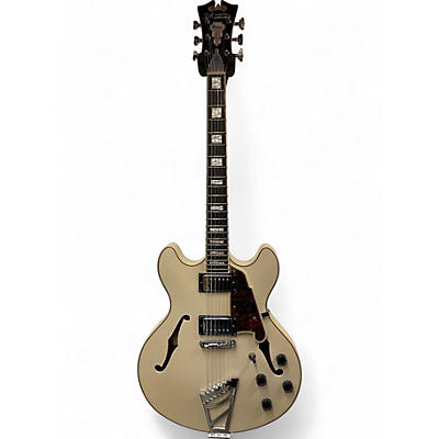 Used D'Angelico Premier Series DC Alpine White Hollow Body Electric Guitar