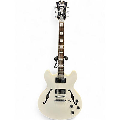 Used D'Angelico Premier Series DC Alpine White Hollow Body Electric Guitar
