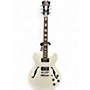 Used D'Angelico Premier Series DC Alpine White Hollow Body Electric Guitar Alpine White
