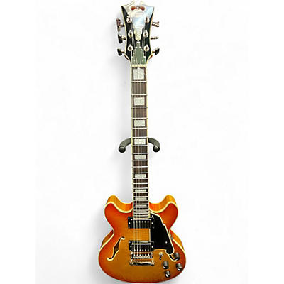 Used D'Angelico Premier Series DC Amber Hollow Body Electric Guitar