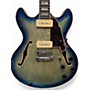 Used D'Angelico Premier Series DC Aqua Marine Hollow Body Electric Guitar Aqua Marine