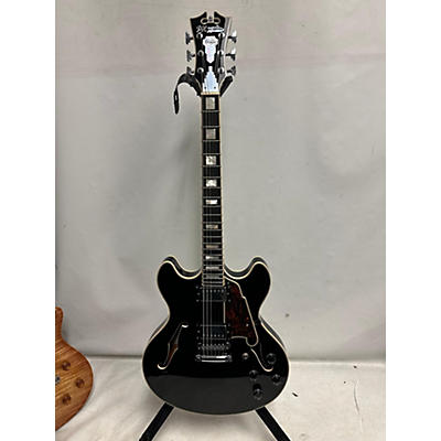 D'Angelico Used D'Angelico Premier Series DC Black Hollow Body Electric Guitar