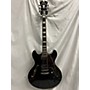 Used D'Angelico Used D'Angelico Premier Series DC Black Hollow Body Electric Guitar Black