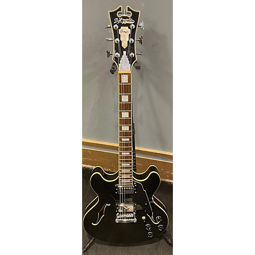 D'Angelico Used D'Angelico Premier Series DC Black Hollow Body Electric Guitar Black