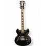 Used D'Angelico Premier Series DC Black Hollow Body Electric Guitar Black