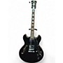 Used D'Angelico Premier Series DC Black Hollow Body Electric Guitar Black