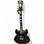 Used D'Angelico Premier Series DC Black Hollow Body Electric Guitar Black