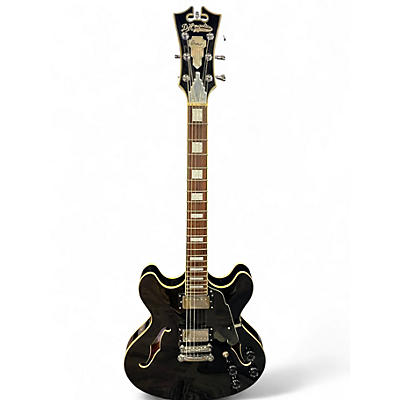 Used D'Angelico Premier Series DC Black Hollow Body Electric Guitar