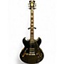Used D'Angelico Premier Series DC Black Hollow Body Electric Guitar Black