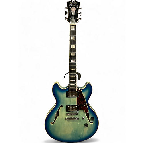 D'Angelico Used D'Angelico Premier Series DC Blue Burst Hollow Body Electric Guitar Blue Burst