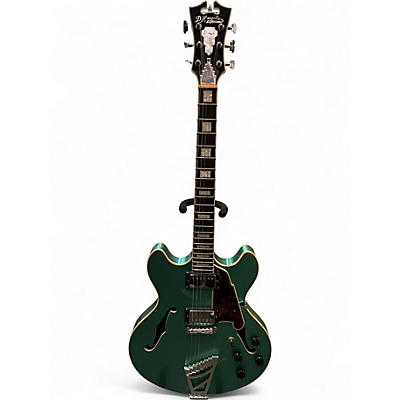 Used D'Angelico Premier Series DC Blue Hollow Body Electric Guitar