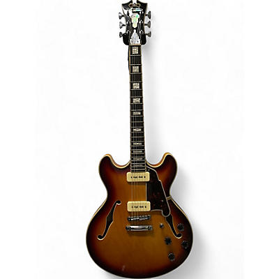 D'Angelico Used D'Angelico Premier Series DC Boardwalk P90 3 Color Sunburst Hollow Body Electric Guitar