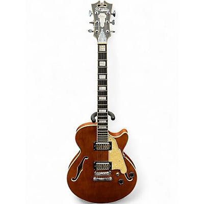 Used D'Angelico Premier Series DC Brown Burst Hollow Body Electric Guitar