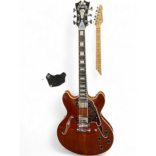Used D'Angelico Premier Series DC Brown Sunburst Hollow Body Electric Guitar Brown Sunburst