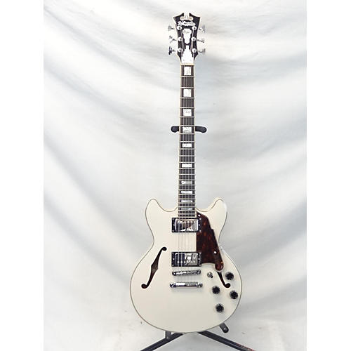 D'Angelico Used D'Angelico Premier Series DC Champaigne Hollow Body Electric Guitar Champaigne