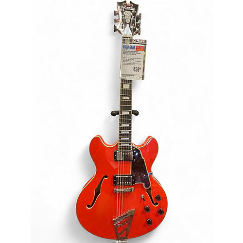 Used D'Angelico Premier Series DC Fiesta Red Hollow Body Electric Guitar Fiesta Red