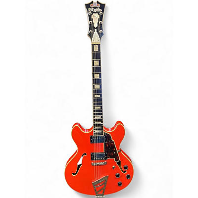 Used D'Angelico Premier Series DC Fiesta Red Hollow Body Electric Guitar
