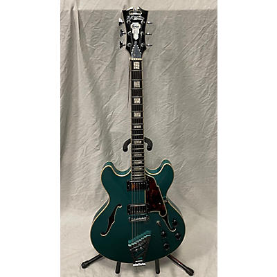 D'Angelico Used D'Angelico Premier Series DC Green Hollow Body Electric Guitar