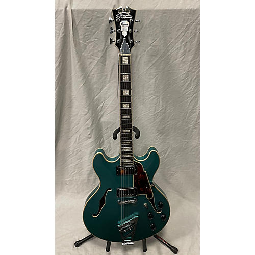 D'Angelico Used D'Angelico Premier Series DC Green Hollow Body Electric Guitar Green