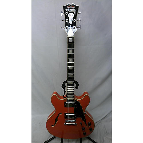 D'Angelico Used D'Angelico Premier Series DC Orange Hollow Body Electric Guitar Orange