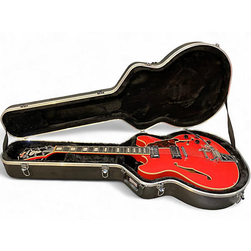 Used D'Angelico Premier Series DC Orange Hollow Body Electric Guitar Orange