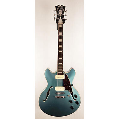 D'Angelico Used D'Angelico Premier Series DC P90 Seafoam Pearl Hollow Body Electric Guitar