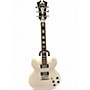 Used D'Angelico Premier Series DC Semi-Hollowbody Electric Guitar with No F- White Hollow Body Electric Guitar White