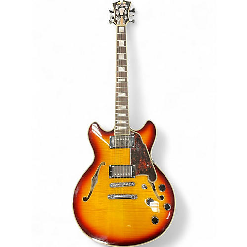 Used D'Angelico Premier Series DC Sunburst Hollow Body Electric Guitar Sunburst