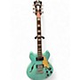 Used D'Angelico Premier Series DC Surf Green Hollow Body Electric Guitar Surf Green